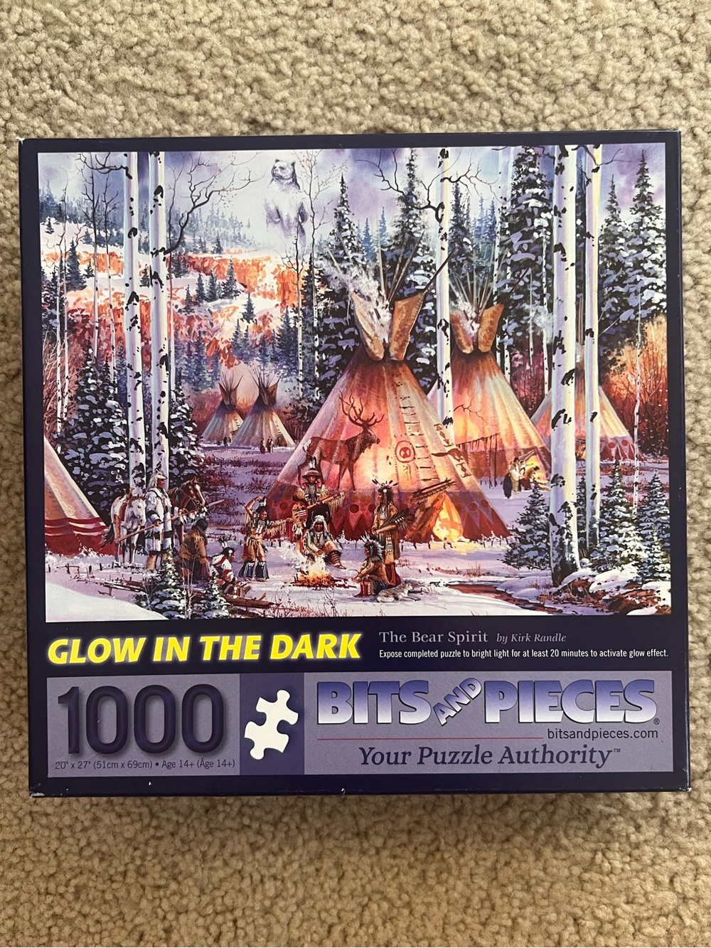 1000 Piece Jigsaw Puzzle Glow in the Dark - The Bear Spirit